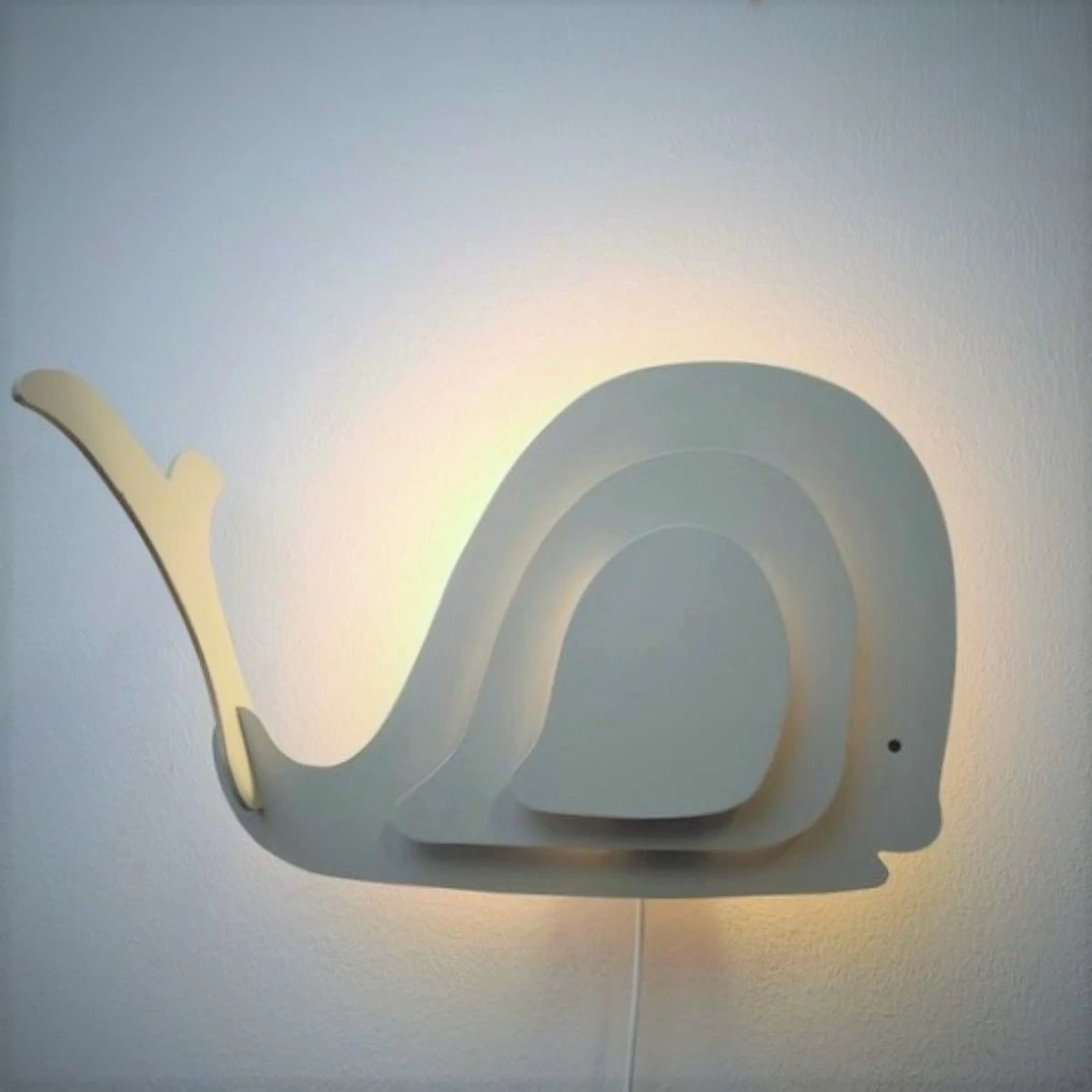 Arnhout Lief Wandlampje Walvis Grijs Voor Baby En Kinderkamer - Afbeelding 5