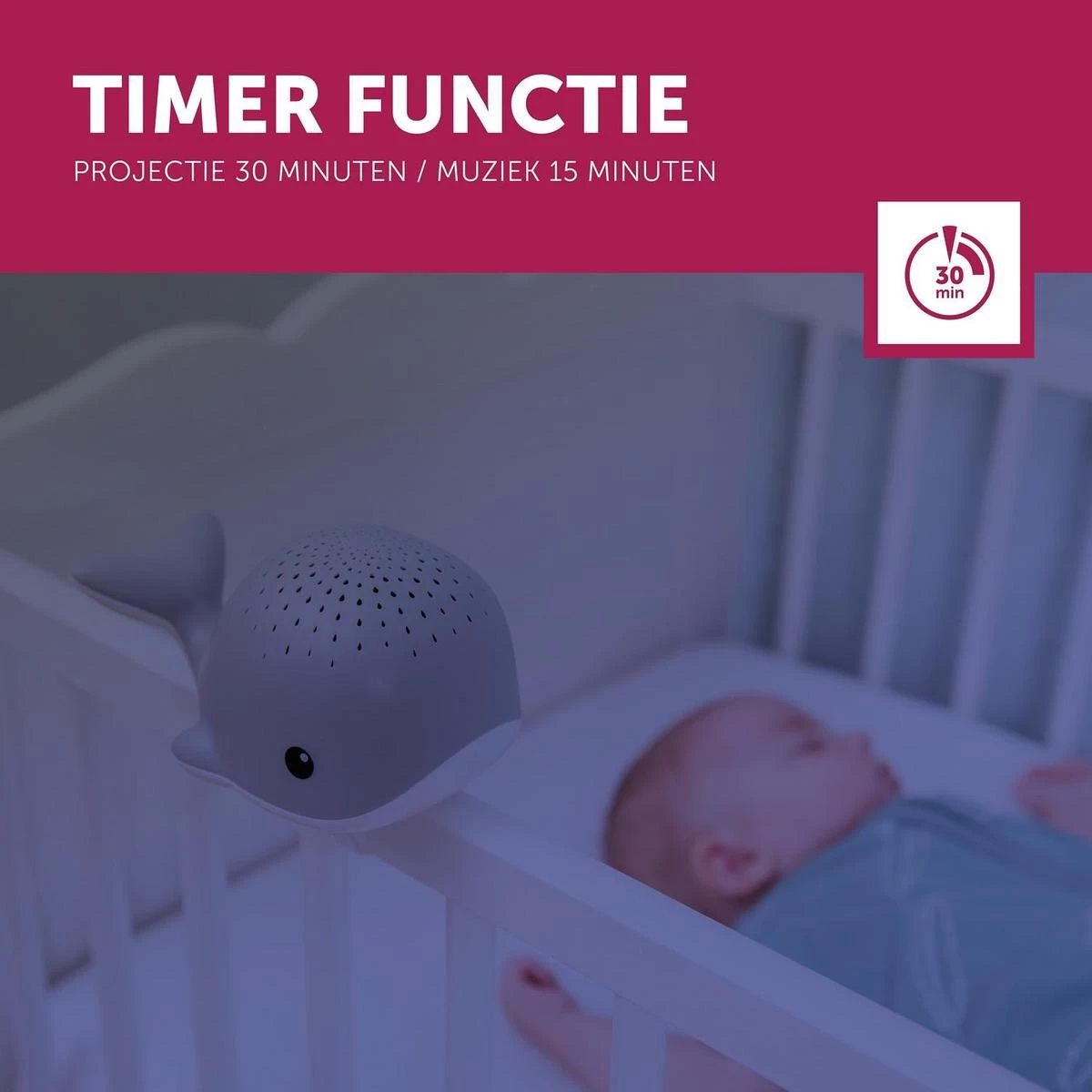 ZAZU - Wally Light Projector - Rose - Slaaptrainers - Slaaptrainers - Afbeelding 7