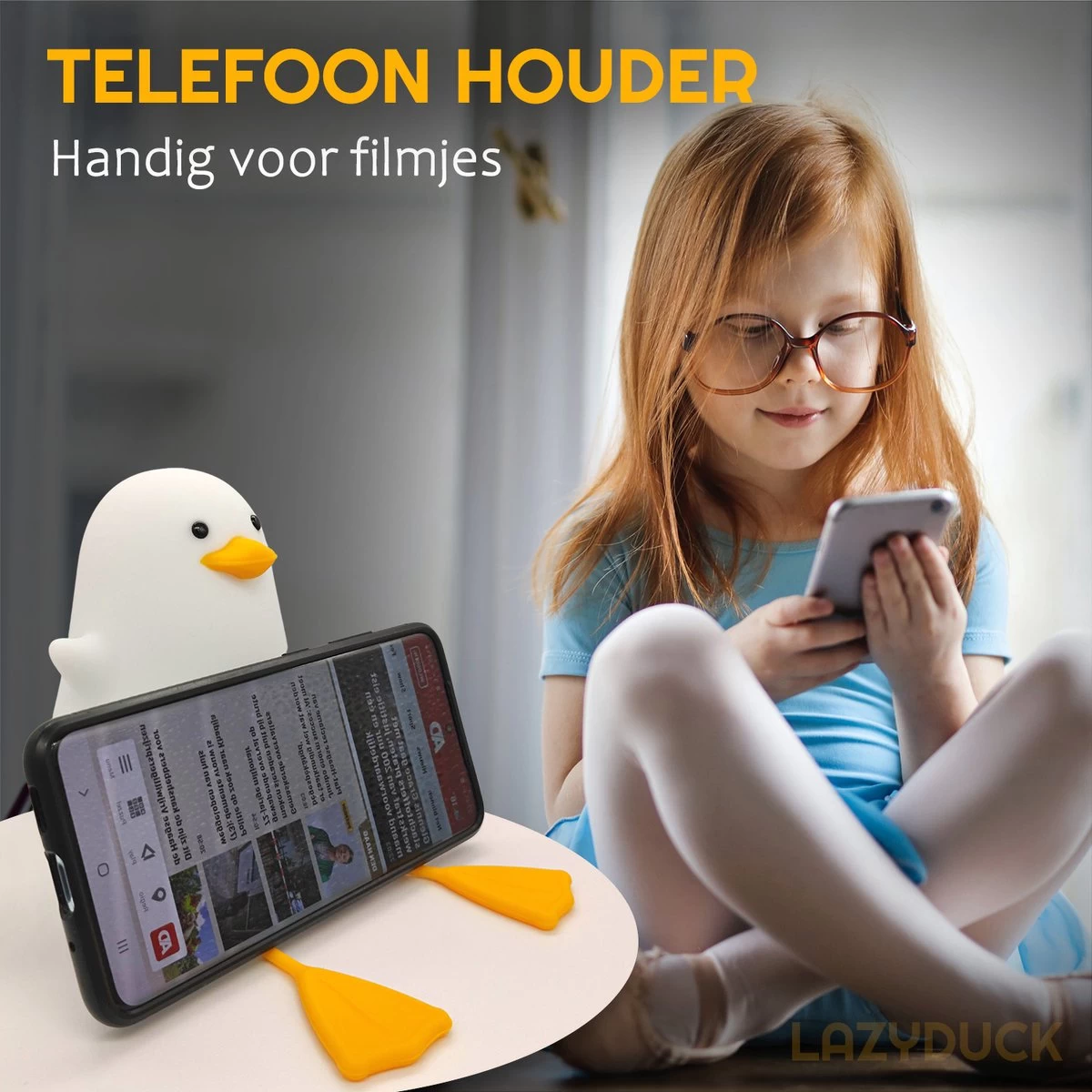 LAZYDUCK® Eend Nachtlampje - Dimbaar - Timer - Oplaadbaar - Nachtlampje Kinderen - Nachtlampje Baby - Afbeelding 5