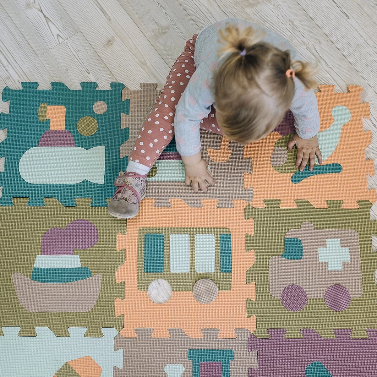 Free2Play By FreeON Speelkleed - Speelmat - Foam Puzzelmat - Voertuigen - Afbeelding 7