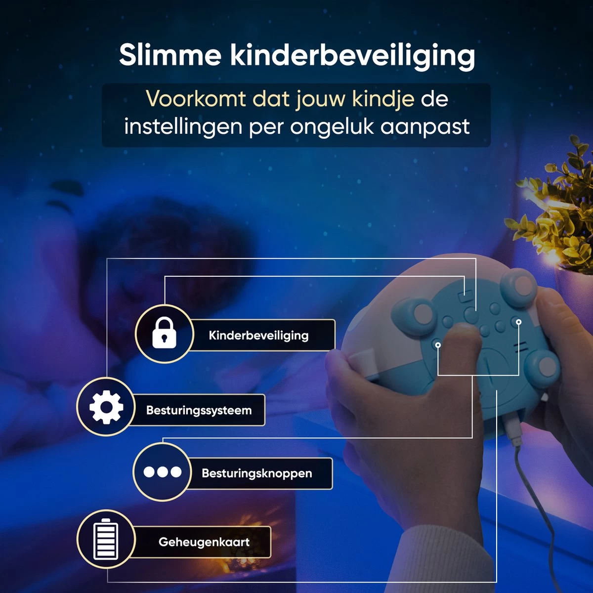 MOONIE'S® - Wiggles De Slaaptrainer - Slaaptrainer Kinderen - Slaapwekker - Kinderwekker - Nachtlampje - Afbeelding 6