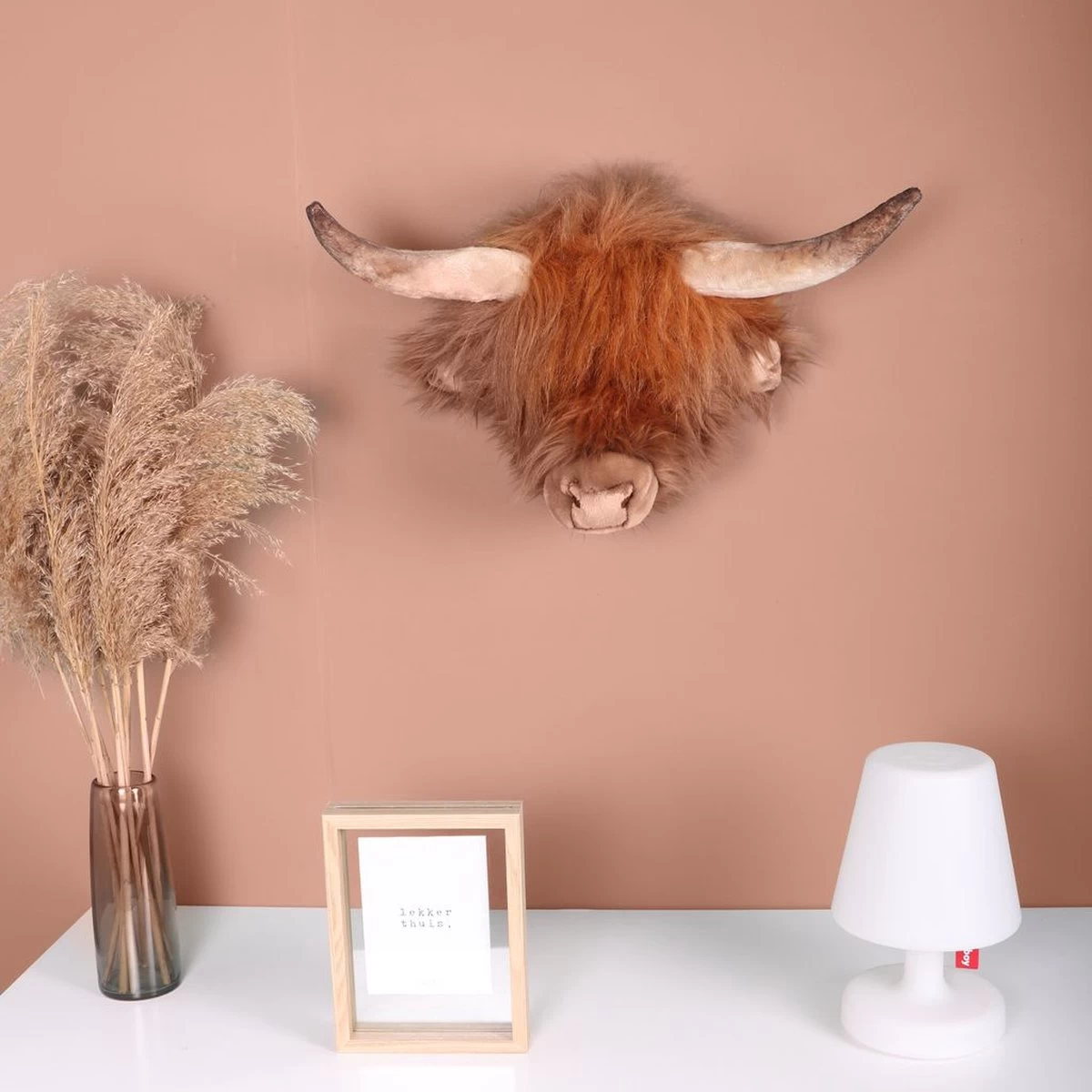 Wild & Soft Nicolas Dierenkop Hoogland Koe - Afbeelding 2