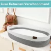 ADSafety - Luxe Verschoonmand - Incl. Matras En 2 Hoezen - Aankleedkussen - Mozes Mand - Babykamer - Commode - Babyshower - Grijs