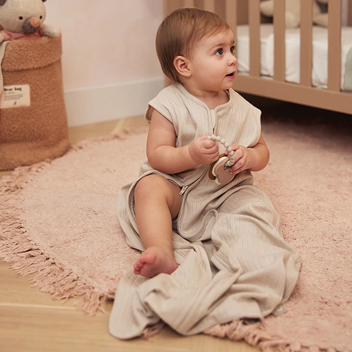 Jollein Zomerslaapzak 110cm Ajour Nougat - Afbeelding 8