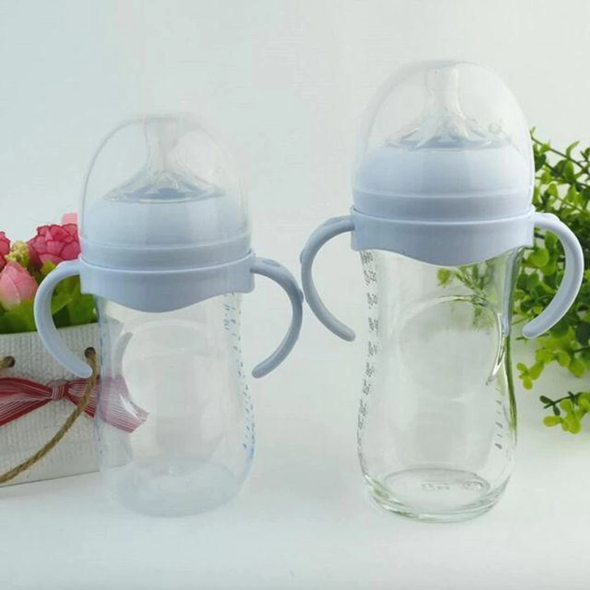 Merkloos Handvat Babyfles | Geschikt Voor Philips Avent Natural Fles | Zelfstandig Drinken | Peuterfles | Baby - Afbeelding 3