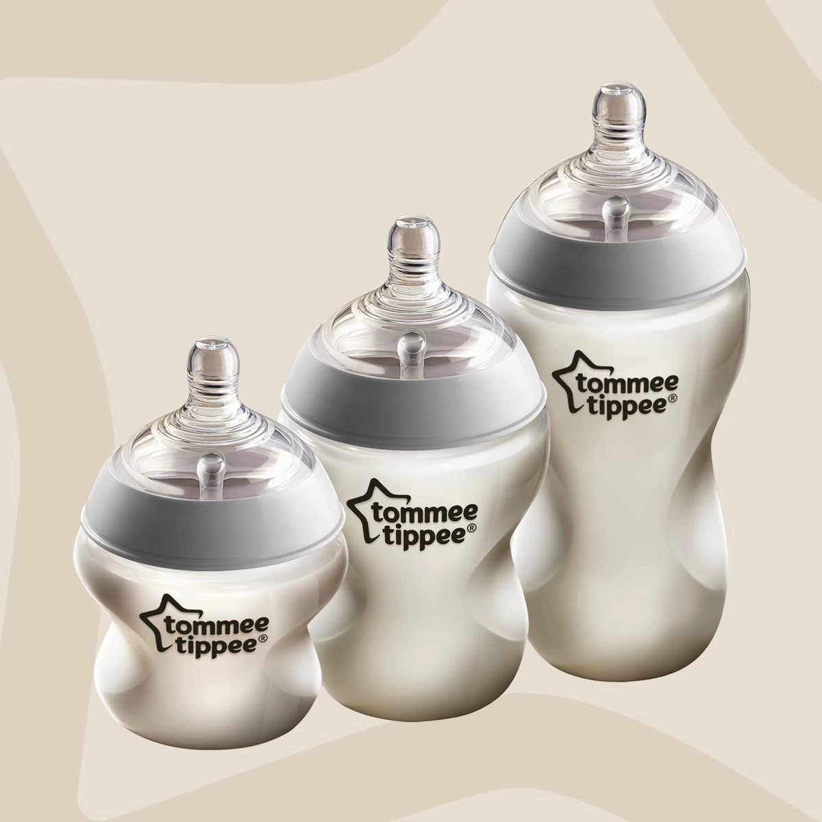Tommee Tippee Closer To Nature- Zuigflessen - Anti-koelik Ventiel - 260 Ml- Pak Van 6 Stuks - Doorzichtig - Afbeelding 2