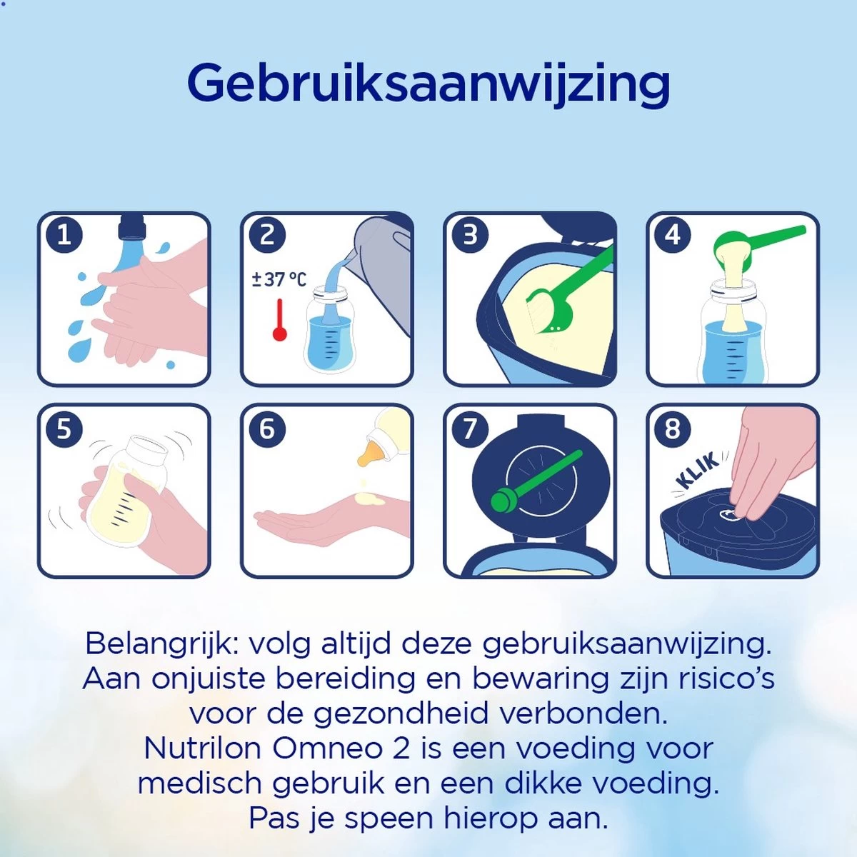 Nutrilon Omneo 2 – Flesvoeding Vanaf 6 Maanden – 800g - Afbeelding 2