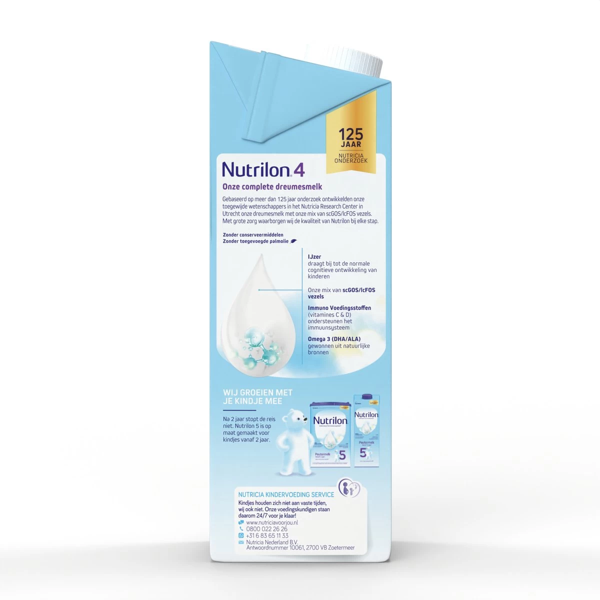 Nutrilon 4 Dreumesmelk Kant & Klaar - Vanaf 1 Jaar - 4 X 1L - Afbeelding 7