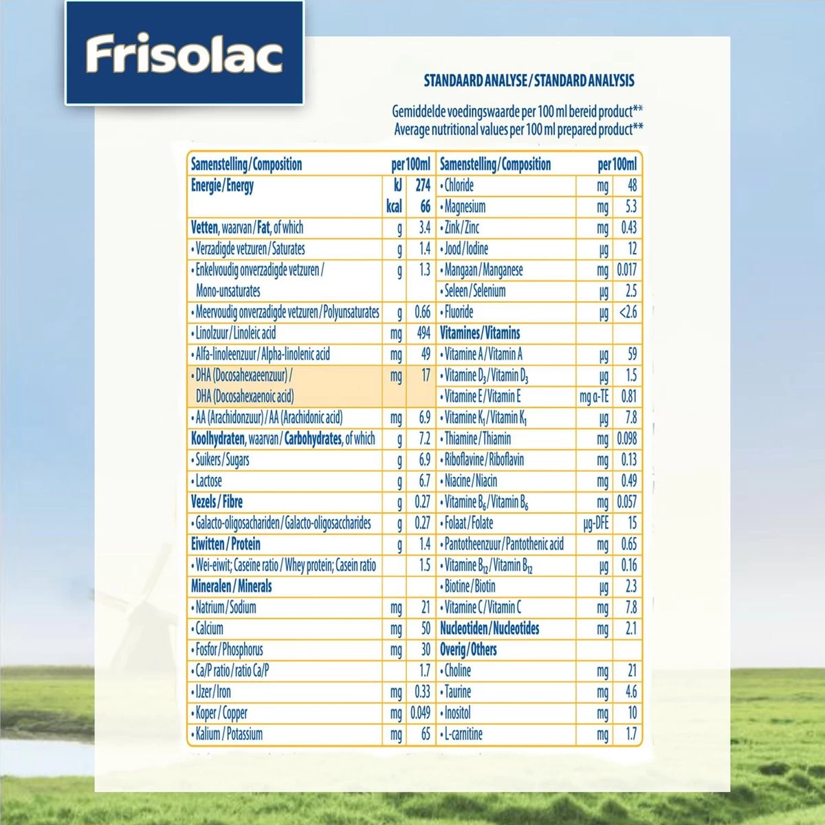 Frisolac 1 - Babyvoeding - 0 Tot 6 Maanden - 700g - Doos - Afbeelding 5