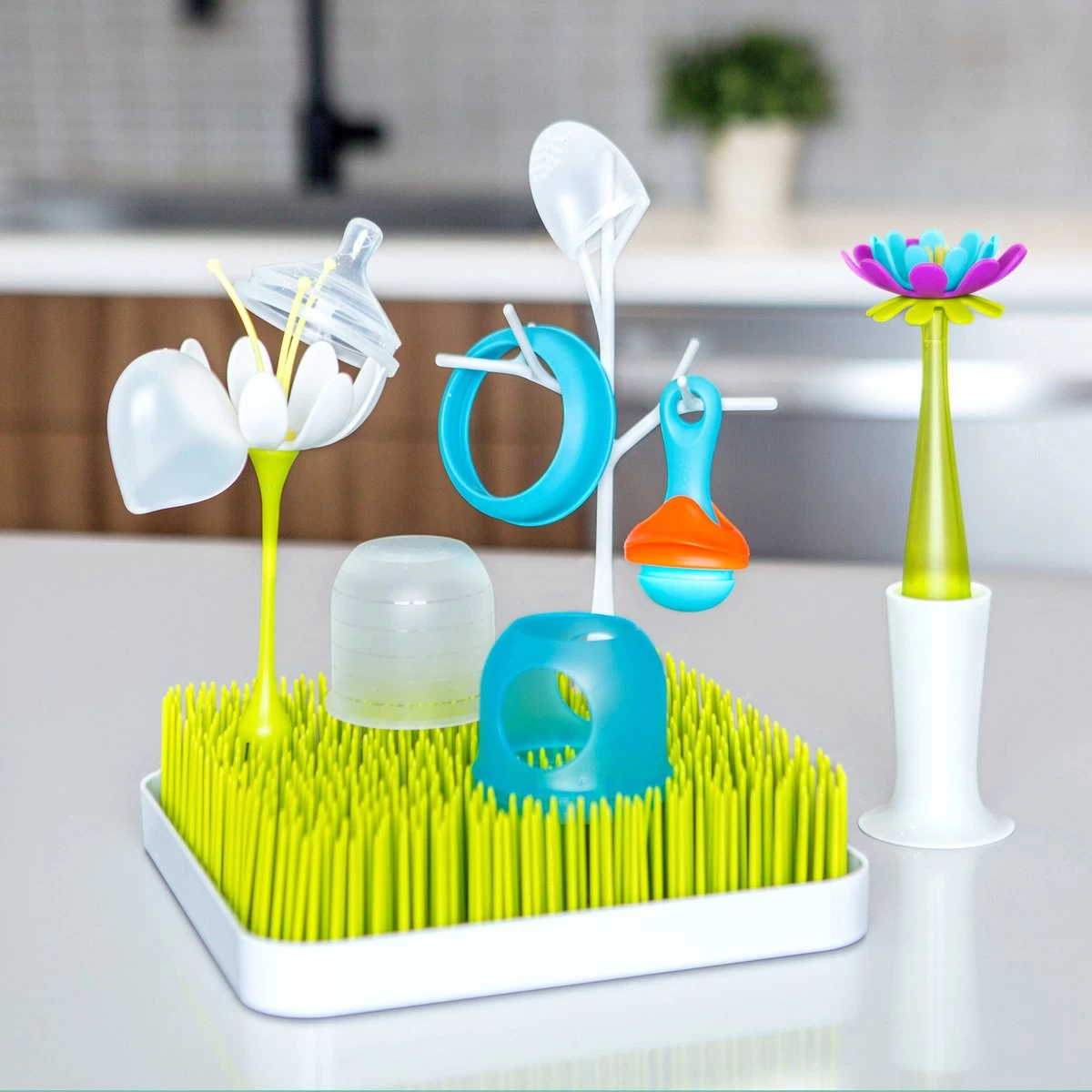 BOON Bundle Starterspakket Onderhoud Babyvoedingsartikelen - Flessenrek Met Accessoires - Afbeelding 3