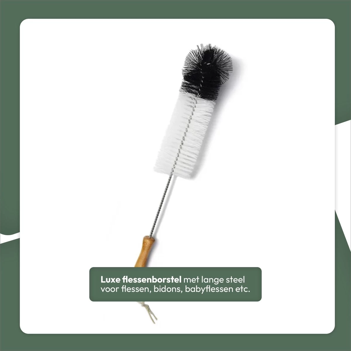 STACK Flessenborstel Set | Speenborstel Set - Flessen Reiniger Set - Melkfles Borstel Set - Drinkfles Reiniger Set - Schoonmaakborstel Set - Flessenreiniger Set - Pijpenborstel - Kras En BPA Vrij - 5 Delige Set Voor Ieder Oppervlak - Afbeelding 9