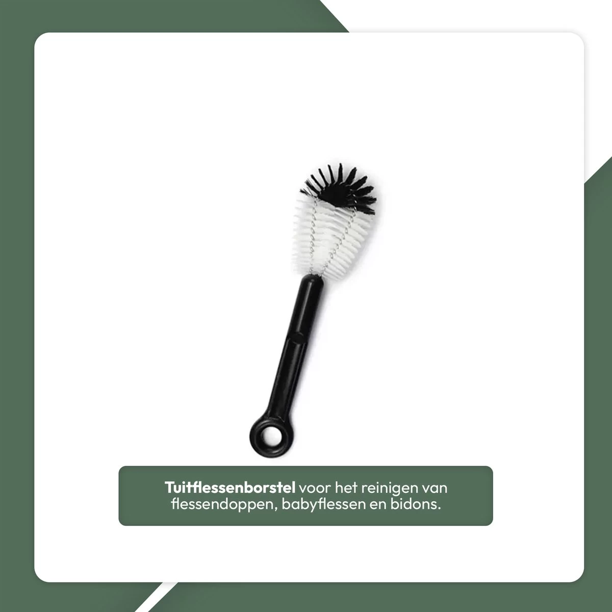 STACK Flessenborstel Set | Speenborstel Set - Flessen Reiniger Set - Melkfles Borstel Set - Drinkfles Reiniger Set - Schoonmaakborstel Set - Flessenreiniger Set - Pijpenborstel - Kras En BPA Vrij - 5 Delige Set Voor Ieder Oppervlak - Afbeelding 10