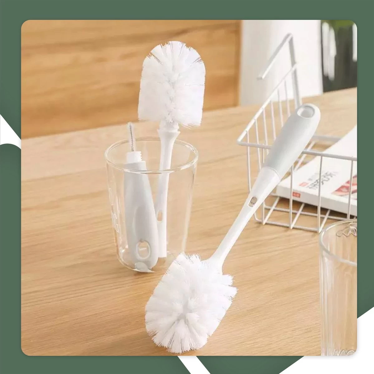 STACK Flessen Droogrek Met Flessenborstel | Zwart - Geschikt Voor Flessen En Doppen - Droogrek Voor Flessen - Baby Flessenrek - Afdruiprek Baby - Drying Rack - Babyfles Droogrek - Afdruiprek Fles Met Lekbak - Afdruiprek - Babyflessen - Flessenrek - Afbeelding 3