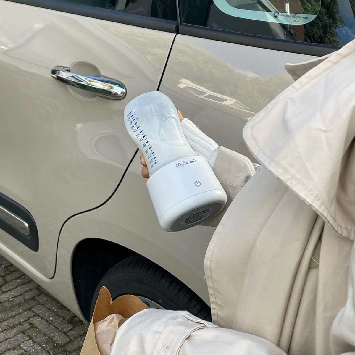 MyBambini's Bottle Warmer Pro™ - Draagbare Baby Flessenwarmer Voor Onderweg - Blauw - Geschikt Voor Dr. Brown's (brede Hals), Suavinex & J Bimbi - Afbeelding 4