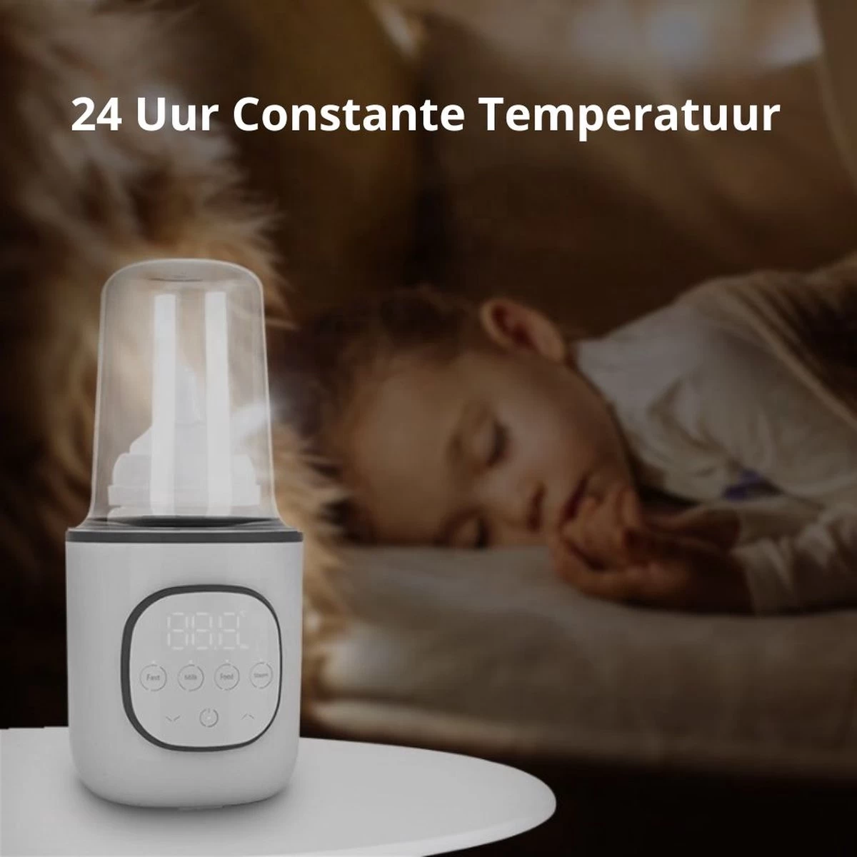 SUBADA S7608 - Flessenwarmer Met Snelle Opwarming - Babyvoeding En Sterilisator - 24-uur Warmhouden - Afbeelding 4