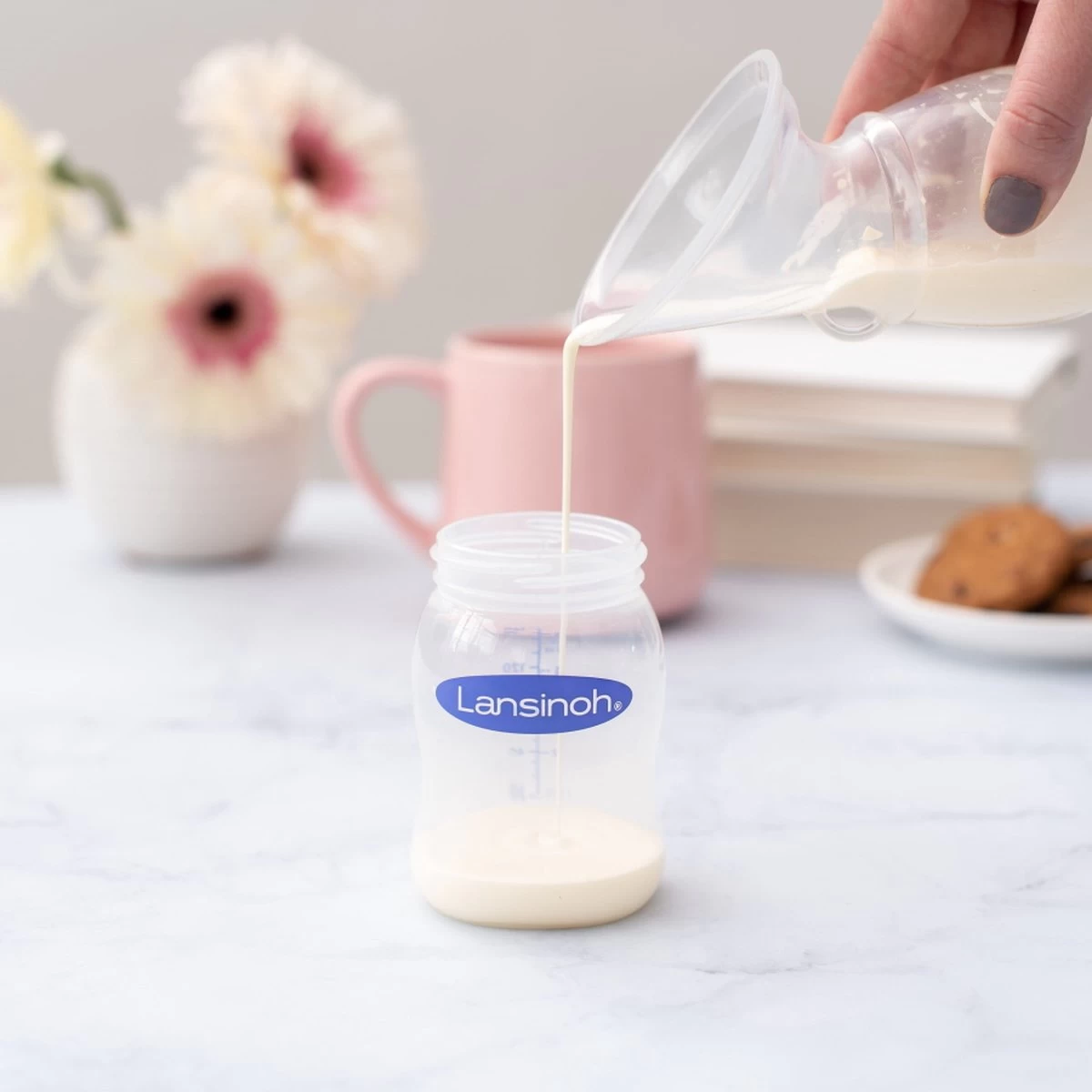 Lansinoh 2 Stuks 160 Ml Natural Wave Flesjes 75870 - Afbeelding 2