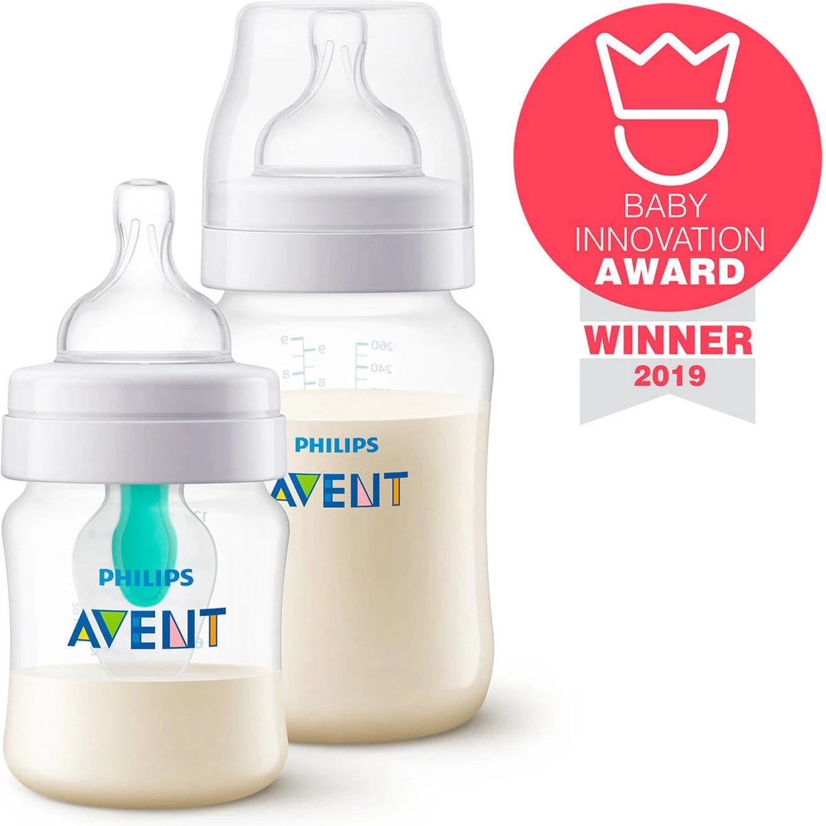 Philips Avent SCD809/01 Anti-Colic Combi Babyfles (125ml) + (260ml) Met AirFree Ventiel - Afbeelding 11