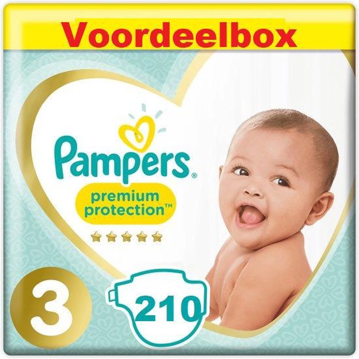 Pampers® Pampers Premium Protection - Maat 3 - 210 Luiers - 6kg-10kg