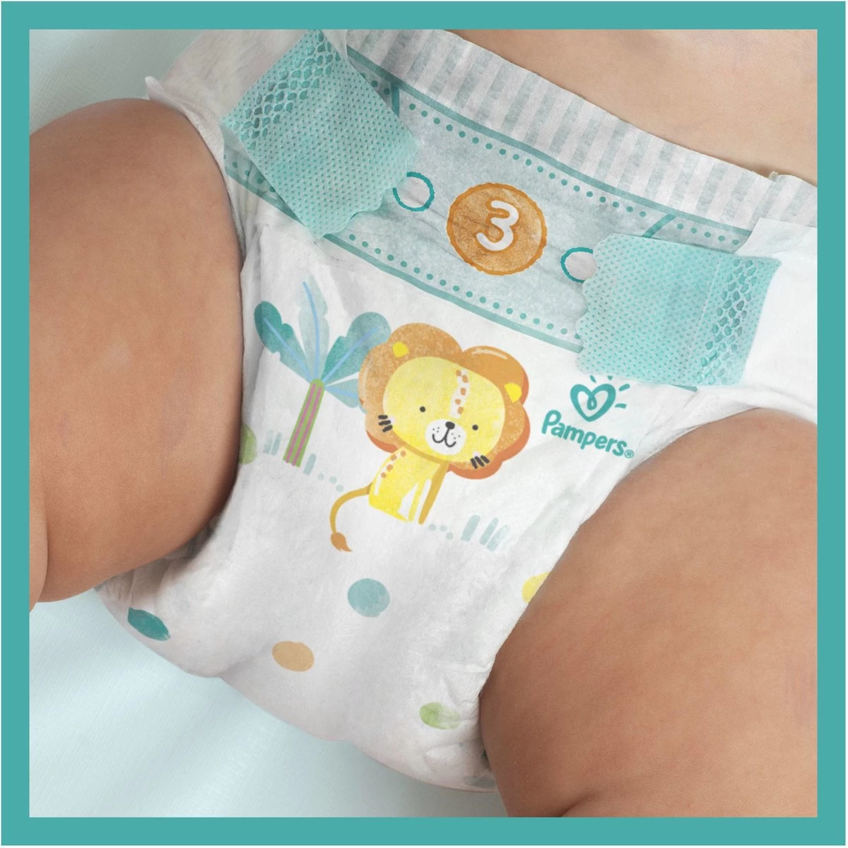 Pampers® Pampers - Baby Dry - Maat 3 - Mega Pack - 84 Luiers + Inbegrepen Pampers Doekje Fresh Clean 52 - Afbeelding 2