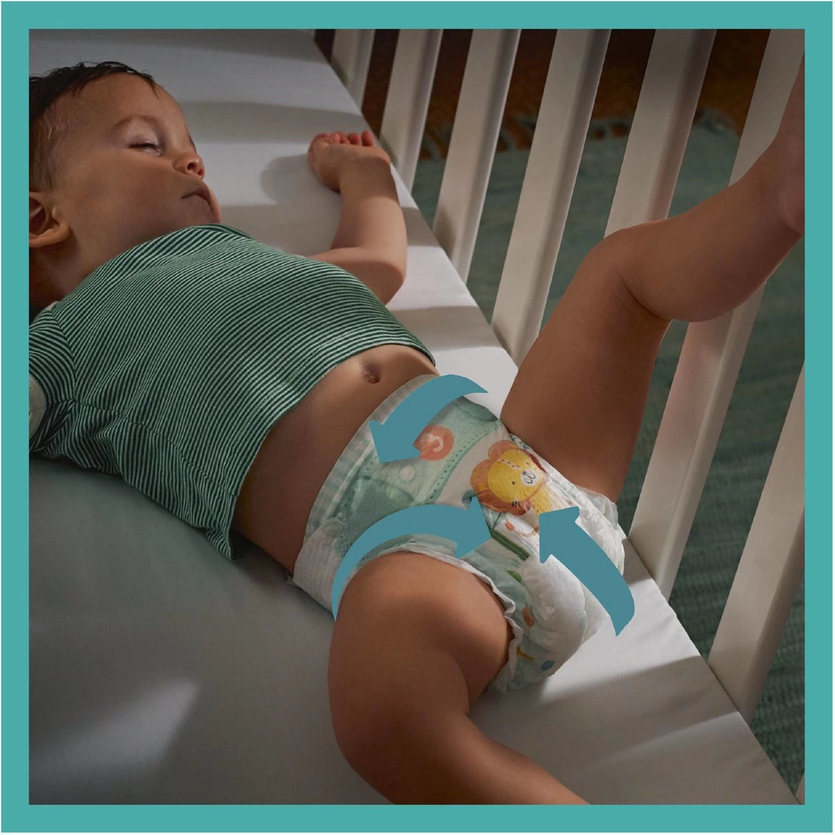 Pampers® Pampers - Baby Dry - Maat 3 - Mega Pack - 84 Luiers + Inbegrepen Pampers Doekje Fresh Clean 52 - Afbeelding 9