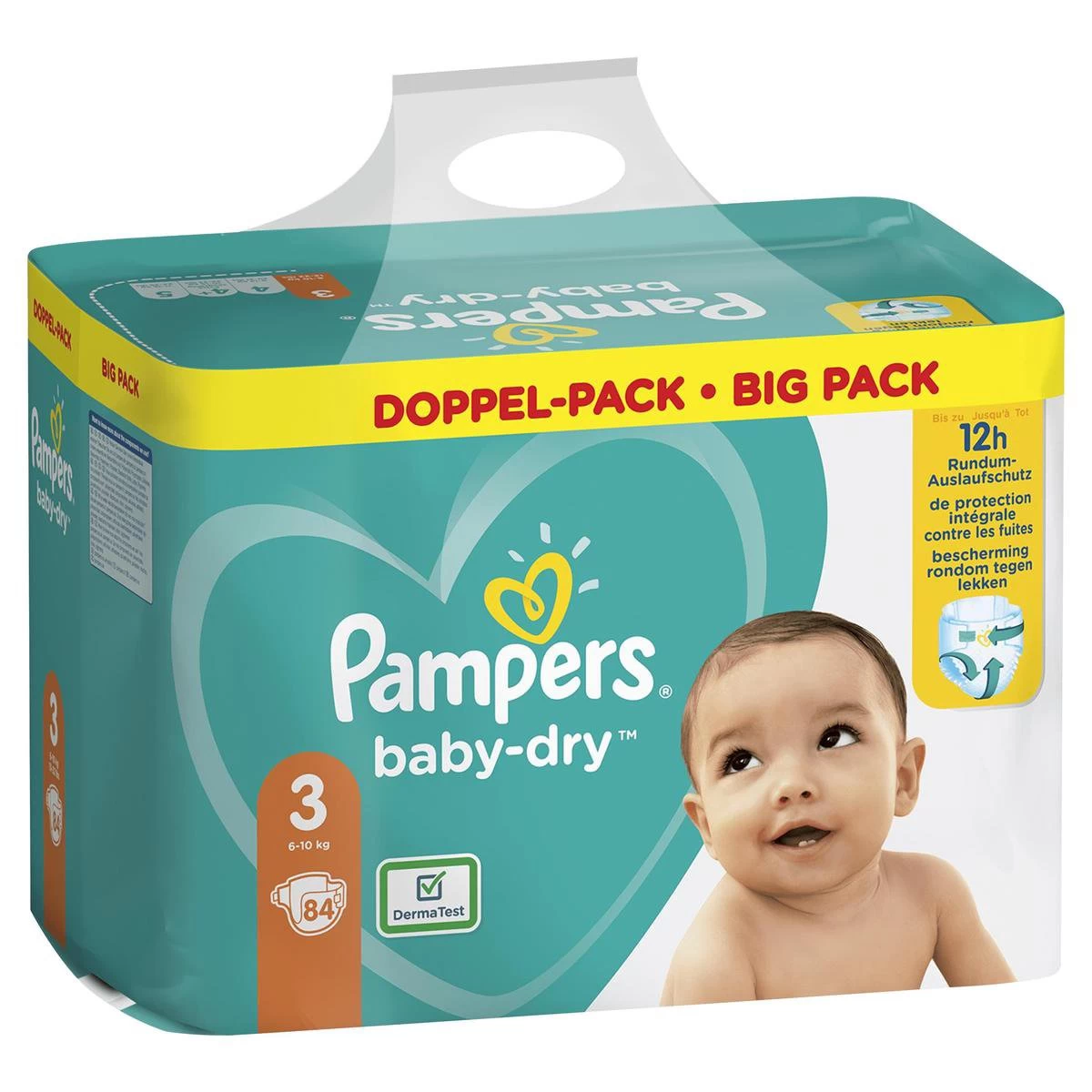 Pampers® Pampers - Baby Dry - Maat 3 - Mega Pack - 84 Luiers + Inbegrepen Pampers Doekje Fresh Clean 52 - Afbeelding 14