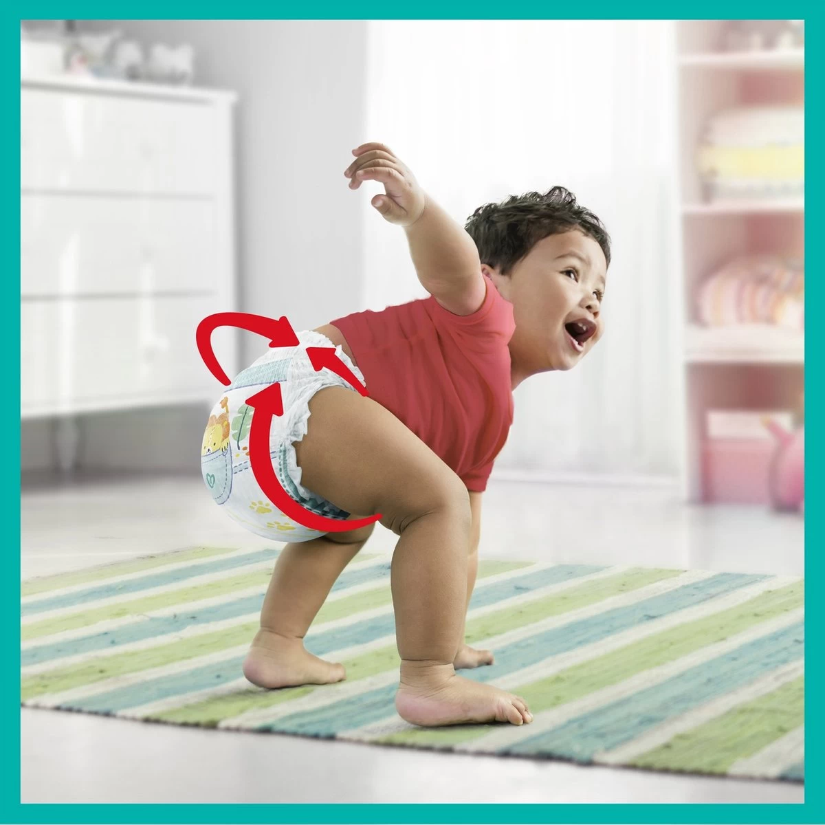 Pampers® Pampers - Baby Dry Pants - Maat 4 - Mega Pack - 84 Luierbroekjes - Afbeelding 8