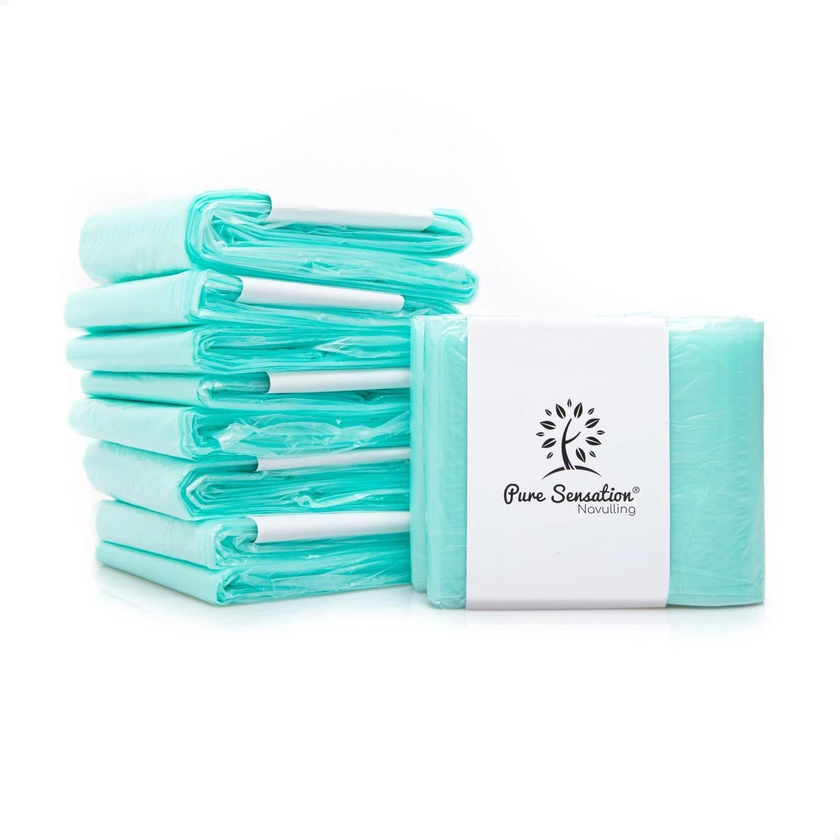 Pure Sensation® Luieremmer Navulling - 5 Stuks - Geschikt Voor Korbell - Inclusief Extra Luier Etui - Navullingen 15/16 Liter - Luieremmer Zakken - Luieremmernavullingen - Luieremmers - Korbell Luieremmer – Luierzakjes Wegwerp - Korbell Navulling - Afbeelding 8