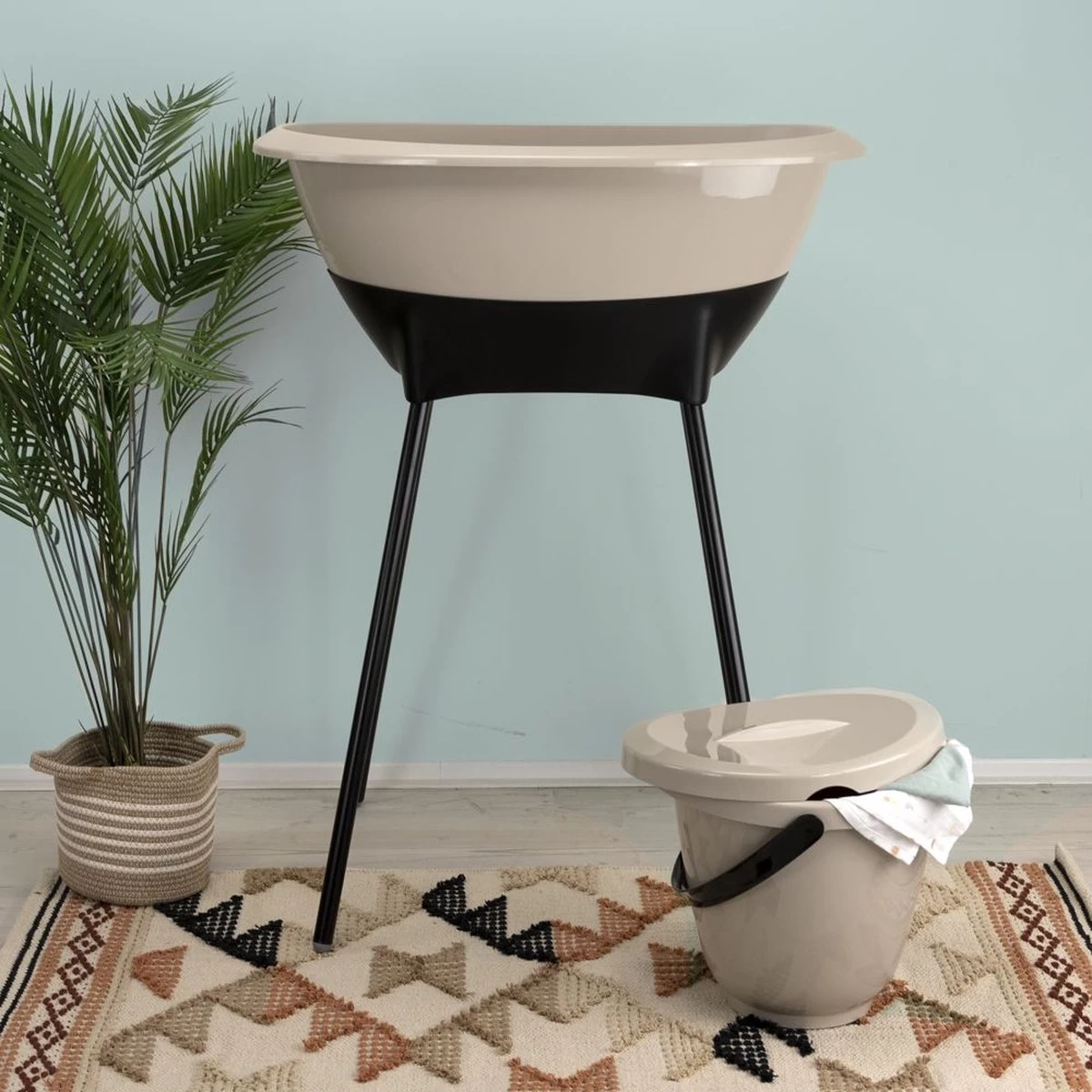 Bad- En Verzorgingsset Luma Hydrofiel Taupe/Starterset Wit 6-delig - Afbeelding 7