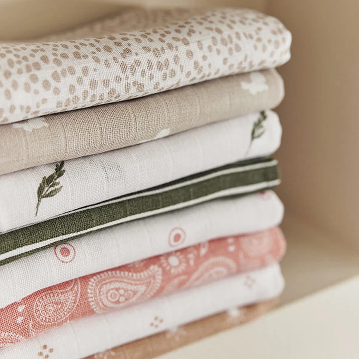 Jollein Hydrofiele Doek Large 115x115cm Sun - Biscuit - GOTS - Afbeelding 7