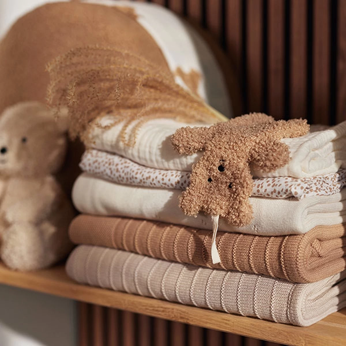 Jollein Hydrofiele Doek Large 115x115cm Sun - Biscuit - GOTS - Afbeelding 8