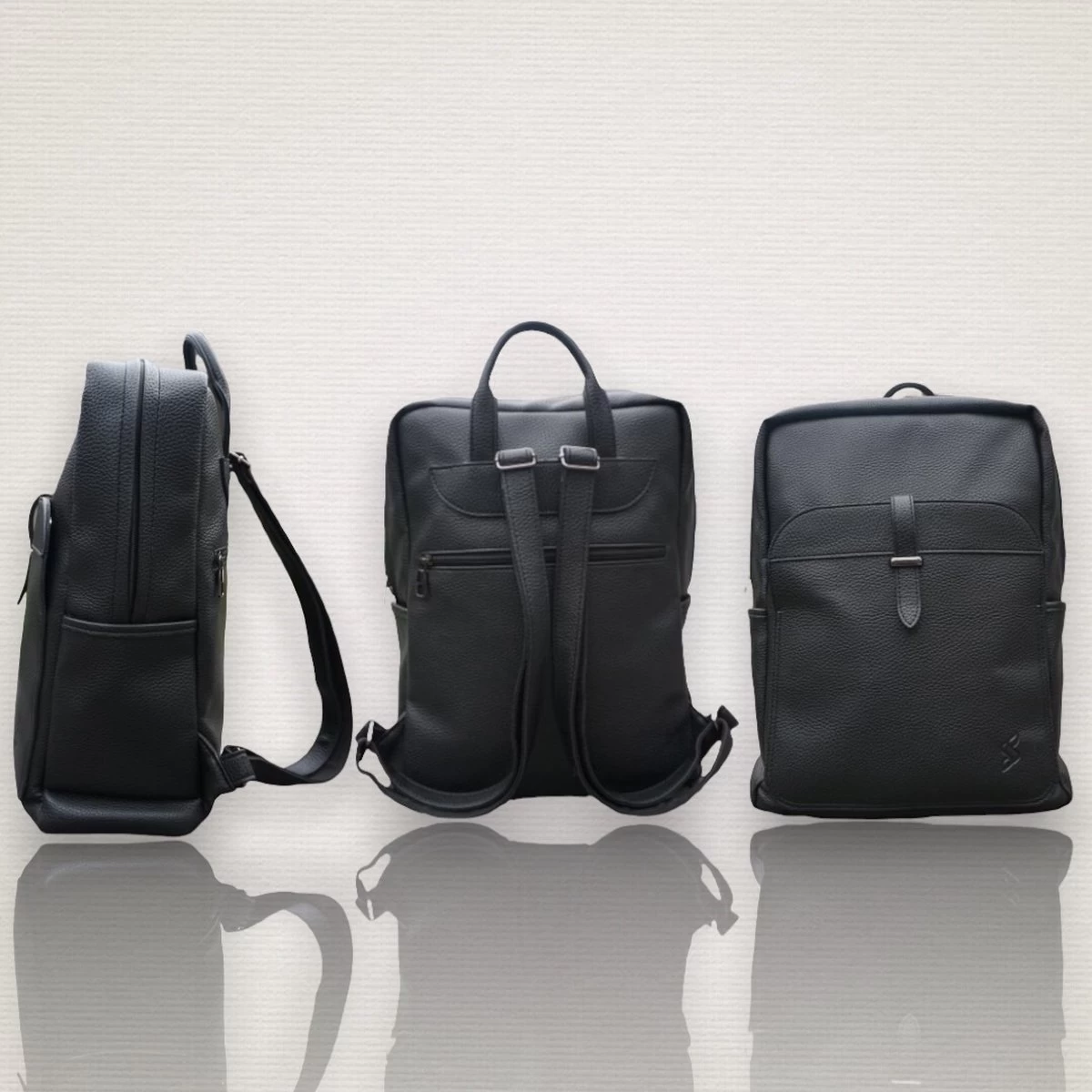 Sivayes Lilly - Modern - Luiertas - Rugzak - Met Isolerende Flessenhouder - Zwart - Afbeelding 5