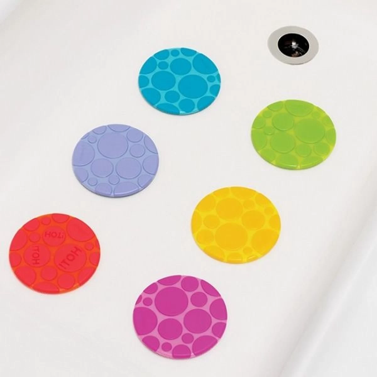 Munchkin Grippy Dots Anti-Slip Badmat Stippen - 6 Stuks - Diverse Kleuren - Afbeelding 8