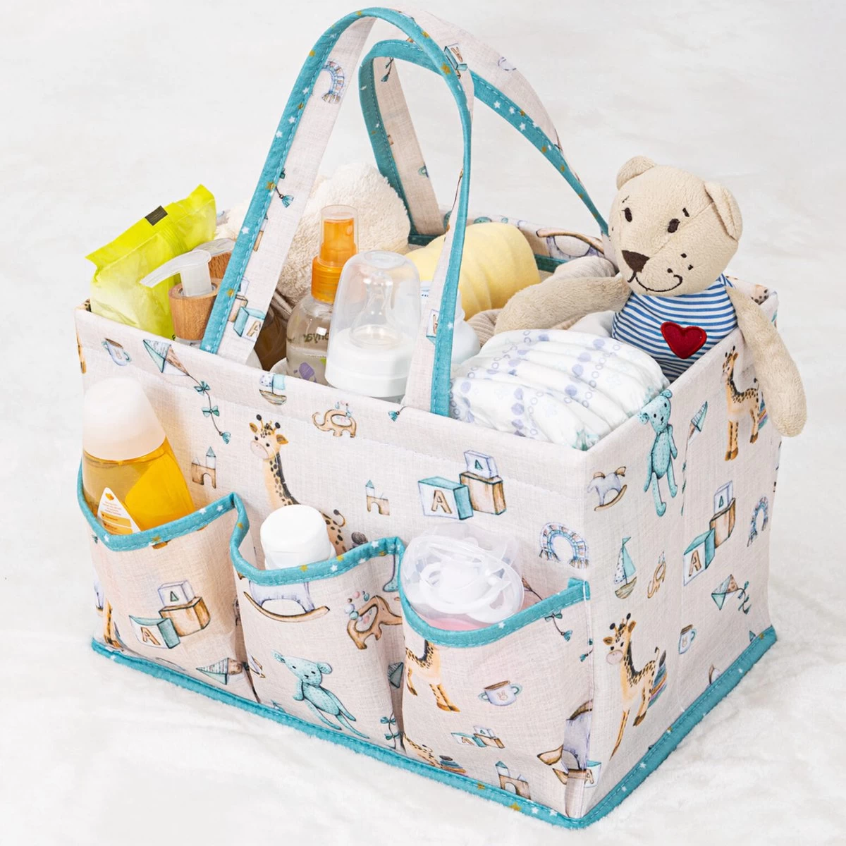 Luiertas Baby - Verzorgingstas - Organizer Luiers - Blauw - Verzorgingstas - Kinderwagen Tas - Mommy Bag - Buggy Tas - Diaper Bag - Baby Born Accesoires - Afbeelding 2