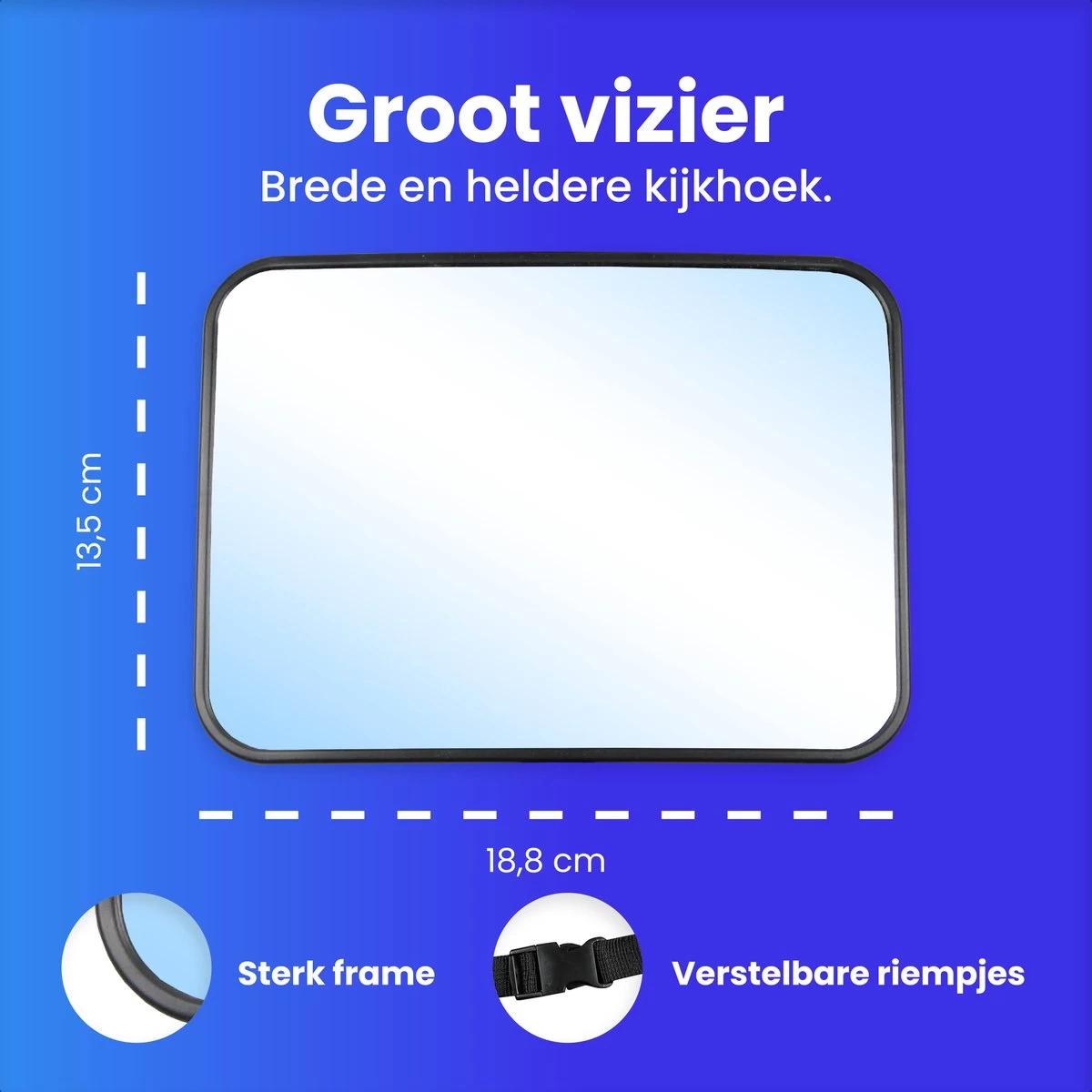 Autospiegel Baby - Achteruitkijkspiegel - Eenvoudig Monteren - Hoofdsteun Achterbank - EJC Products - Afbeelding 7