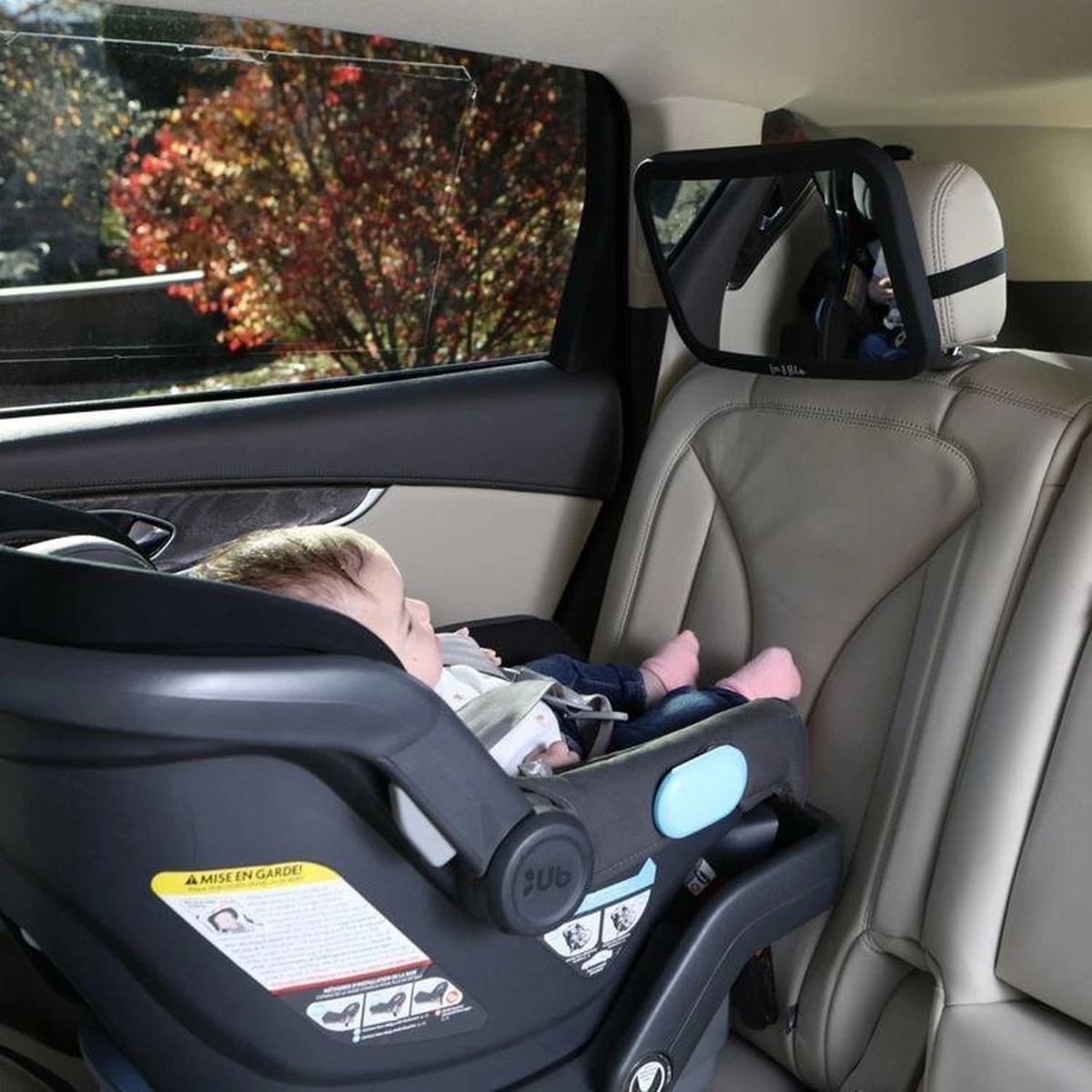 Merkloos Achterbank Spiegel Voor Baby & Kind - Auto Accessoires - Shatterproof - Zwarte A3 Verstelbare Monitor - Afbeelding 4