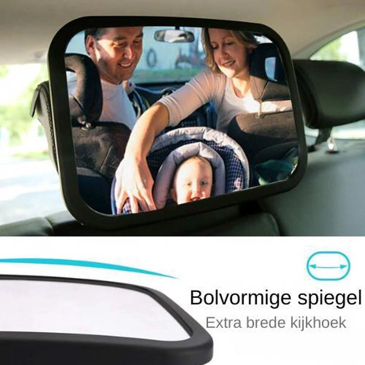 Autospiegel Baby - Maxi Cosi Spiegel - Baby Spiegel Auto - Achteruitkijkspiegel - Veiligheidsspiegel - Afbeelding 7