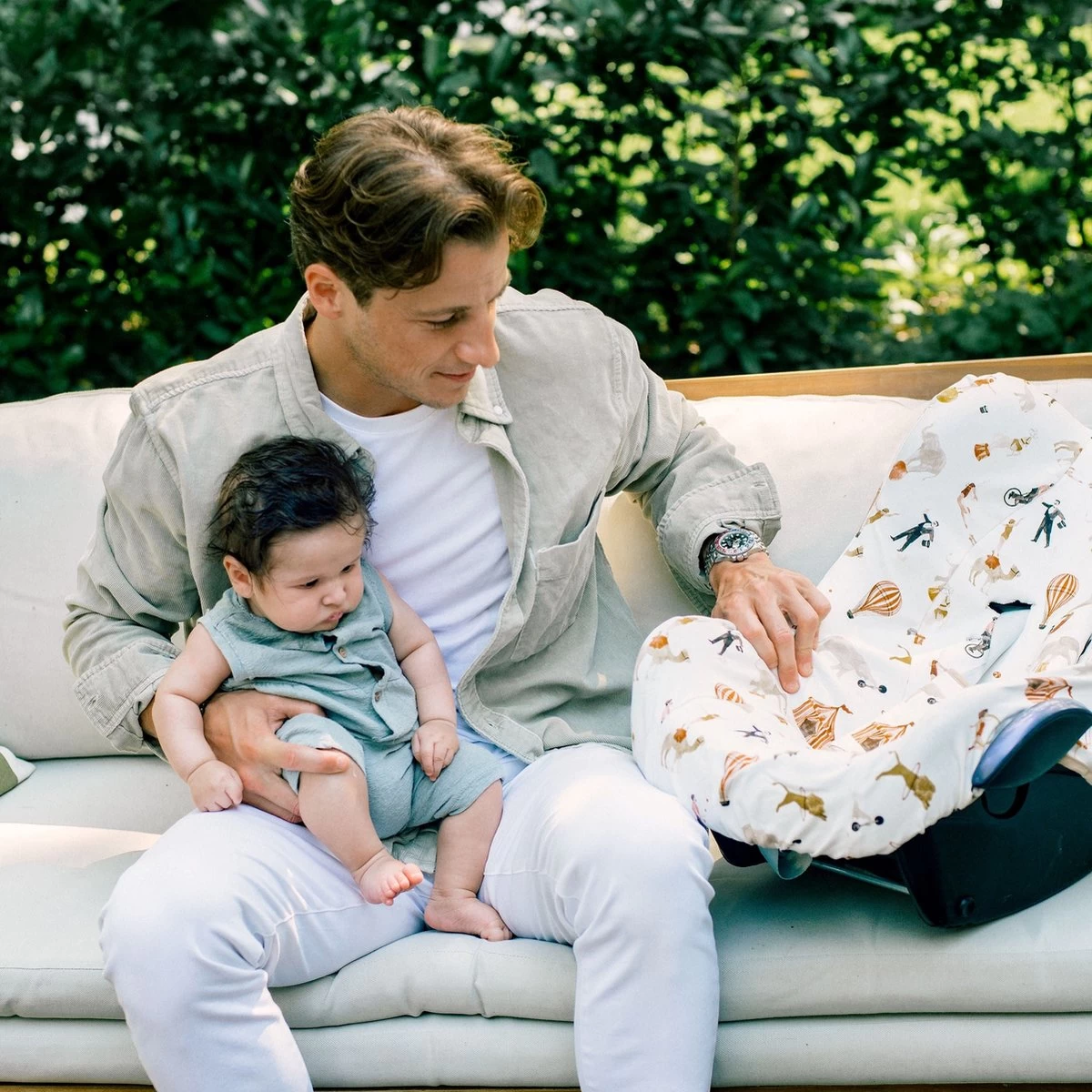 Ukje Autostoelhoes - Geschikt Voor Maxi Cosi Cabriofix Pebble Citi - Maxi Cosi Hoes - Groen - Afbeelding 4