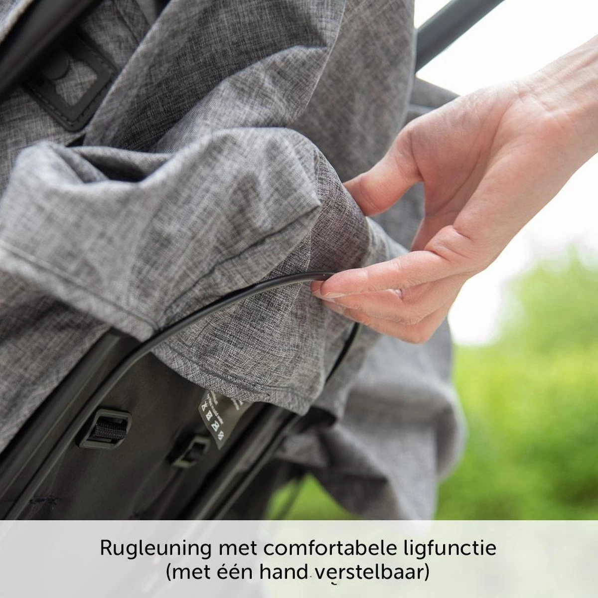 ABC Design Duo Kinderwagen Twin Circle Line - Inclusief Regenhoes - Woven Graphite - Afbeelding 12