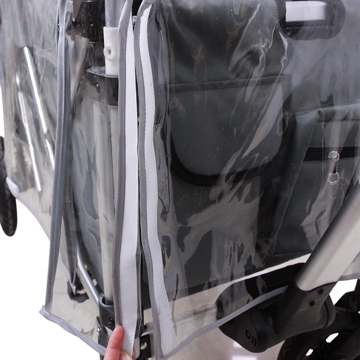 FUXTEC Regenhoes Transparant Voor Bolderkar CTL900 - Afbeelding 3