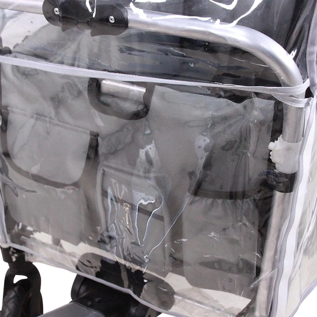 FUXTEC Regenhoes Transparant Voor Bolderkar CTL900 - Afbeelding 5