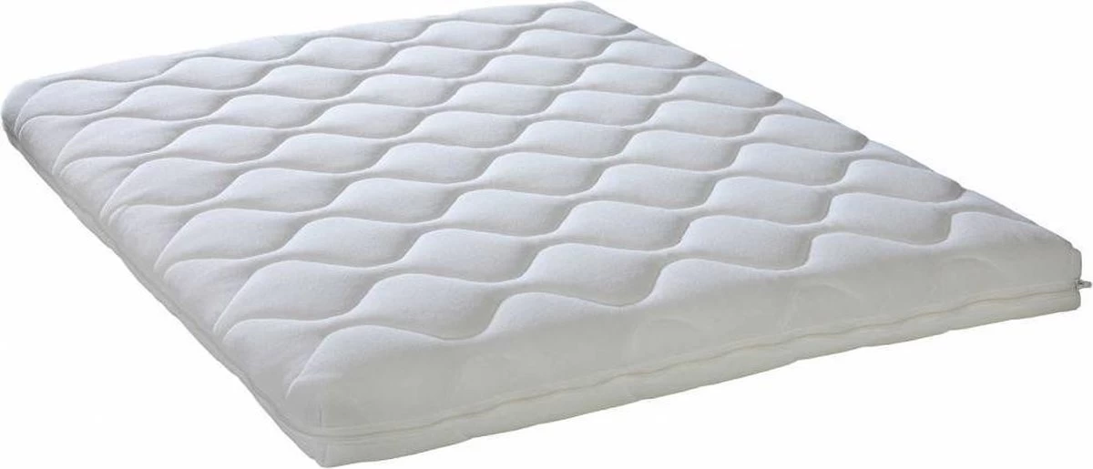 ABZ Baby Matras Met Wasbare Hoes - 95x75x6 Cm - Wit