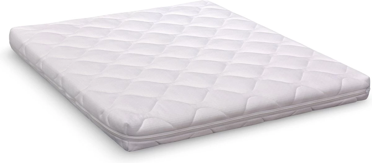 ABZ Baby Matras Met Wasbare Hoes - 95x75x6 Cm - Wit - Afbeelding 3