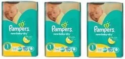 Pampers® Pampers New Baby Dry - Maat 1 (New Born) 2-5 Kg - Jumbo Box 3x43 Luiers - 129 Stuks
