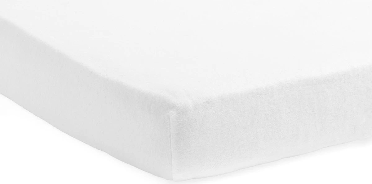 Jollein Hoeslaken Molton Ledikant 60x120cm - Wit - Afbeelding 5