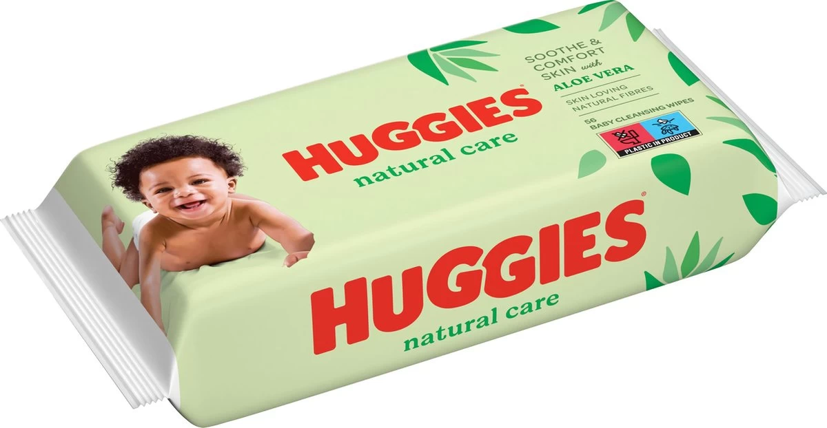 Huggies Billendoekjes - Natural Care - 10 X 56 Stuks - 560 Doekjes - Voordeelverpakking - Afbeelding 3