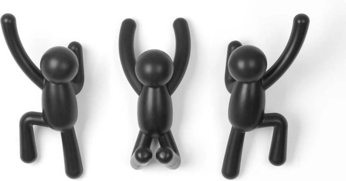 Umbra Kapstok Wandhaak - Buddy Set Van 3 - Zwart - Afbeelding 11