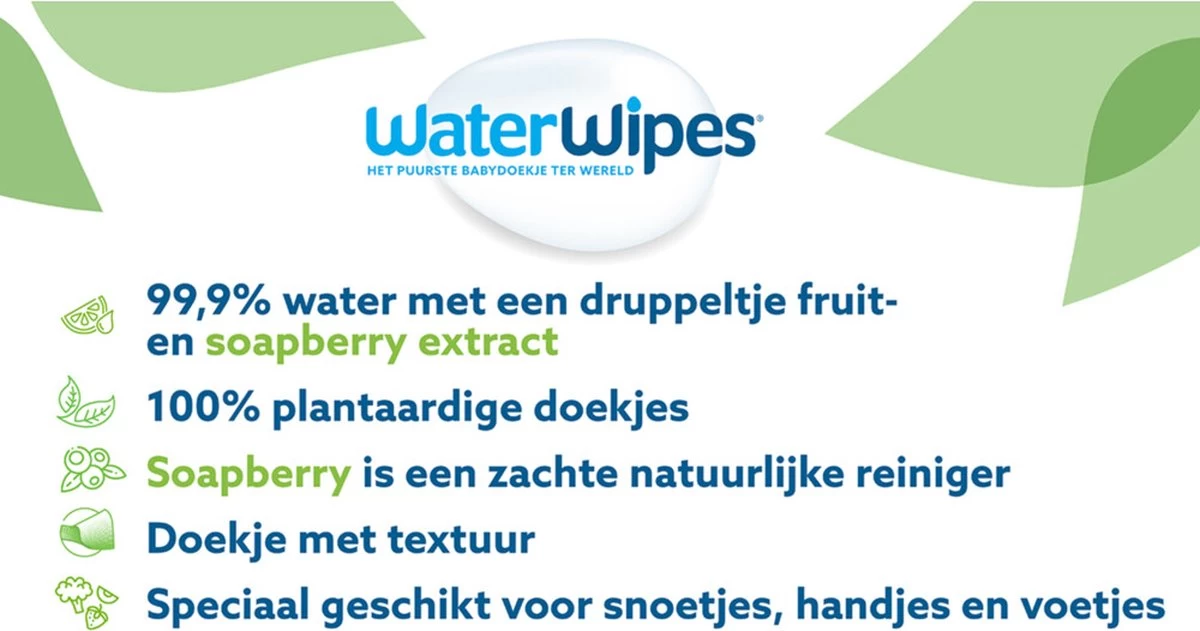WaterWipes Snoetendoekjes 540 Doekjes - Afbeelding 10