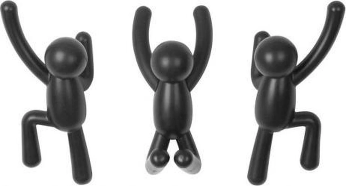 Umbra Kapstok Wandhaak - Buddy Set Van 3 - Zwart - Afbeelding 16