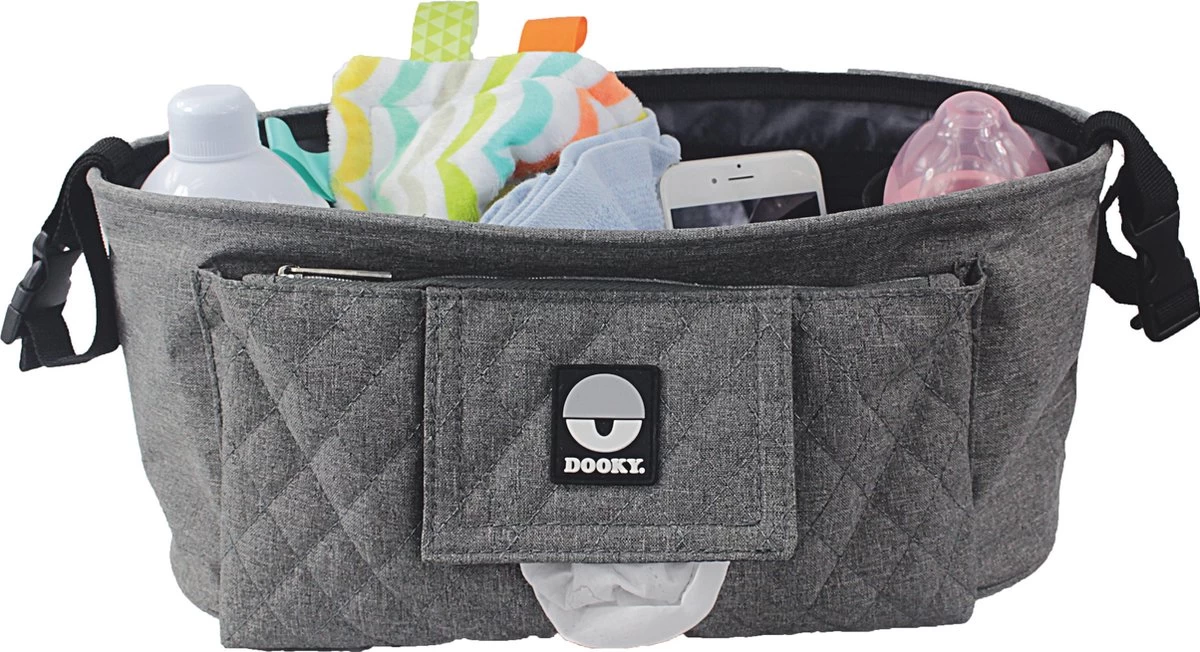 Dooky Diaper Buggy Organizer Grey Melange - Afbeelding 2