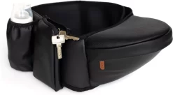 EVE Kids Heupdrager - Baby En Peuter - Heupzitje - Draagzak - Zwart Leer